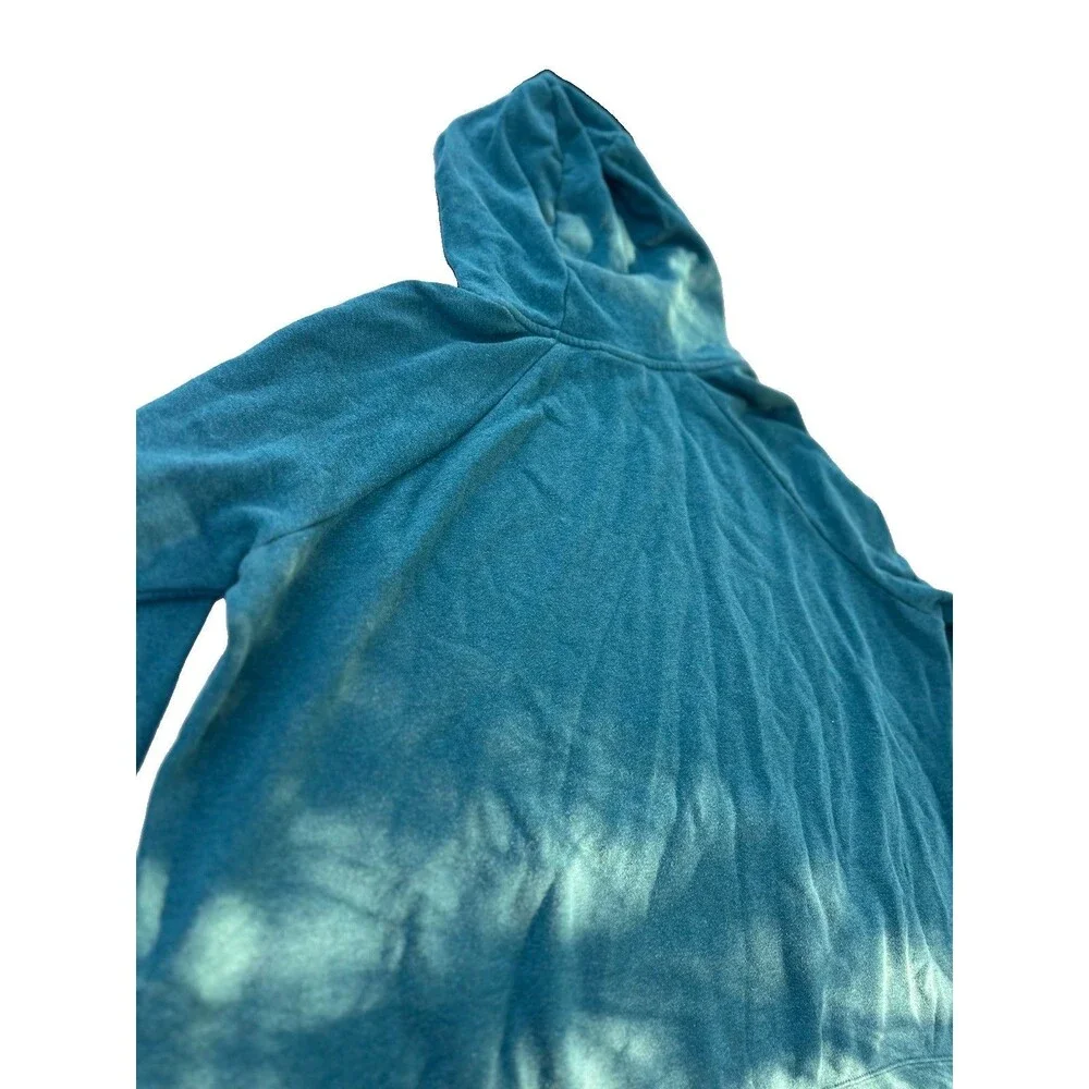 Nike XXL Teal Pullover Hoodie Embroidered Swoosh Funnel Neck Unisex